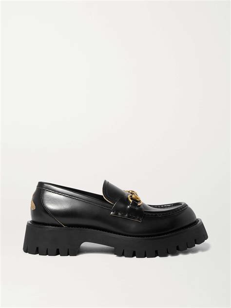 gucci loafers met bont|gucci horsebit platform loafer.